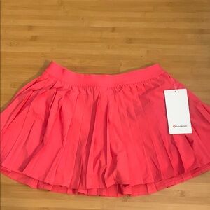 lululemon High Rise Pink Pleated Tennis Skirt